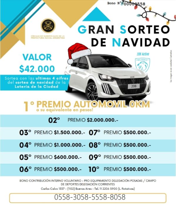 Bono 0558-3058-5558-8058